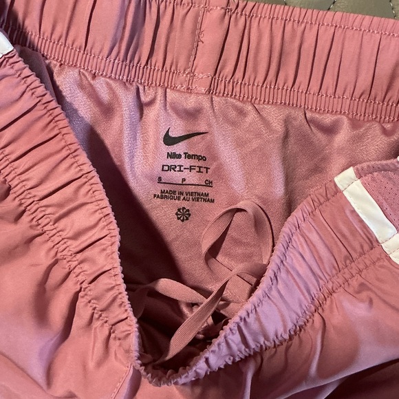 Nike Women's Athletic Shorts in Pink and White - Picture 2 of 3